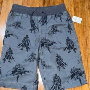 Gap kids boys pull on Batman grey shorts size large (10) NWT.